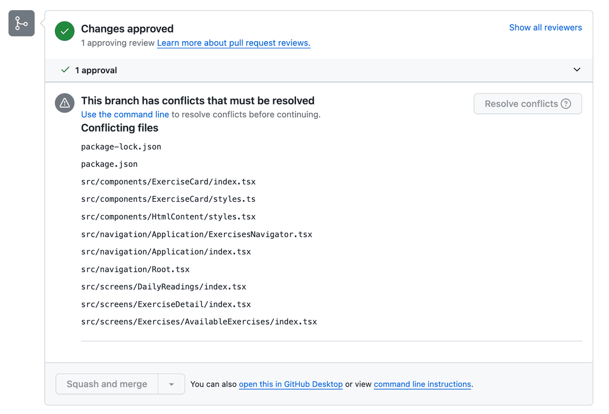 Github conflicts